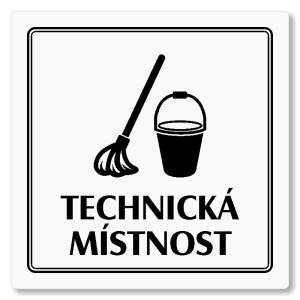 Technická místnost, 100x100mm, bílá, Utah